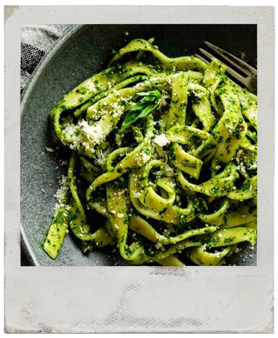 Pesto Sauce Spaghetti